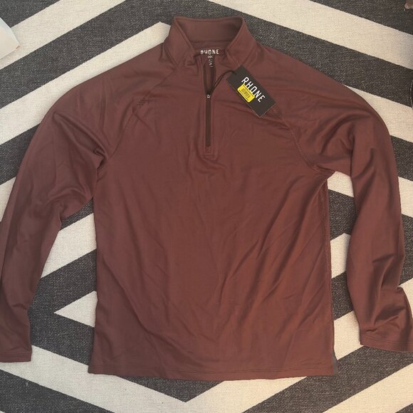 Rhone Session 1/4 Zip Pullover Maroon - Size Small - NWT - Picture 1 of 6